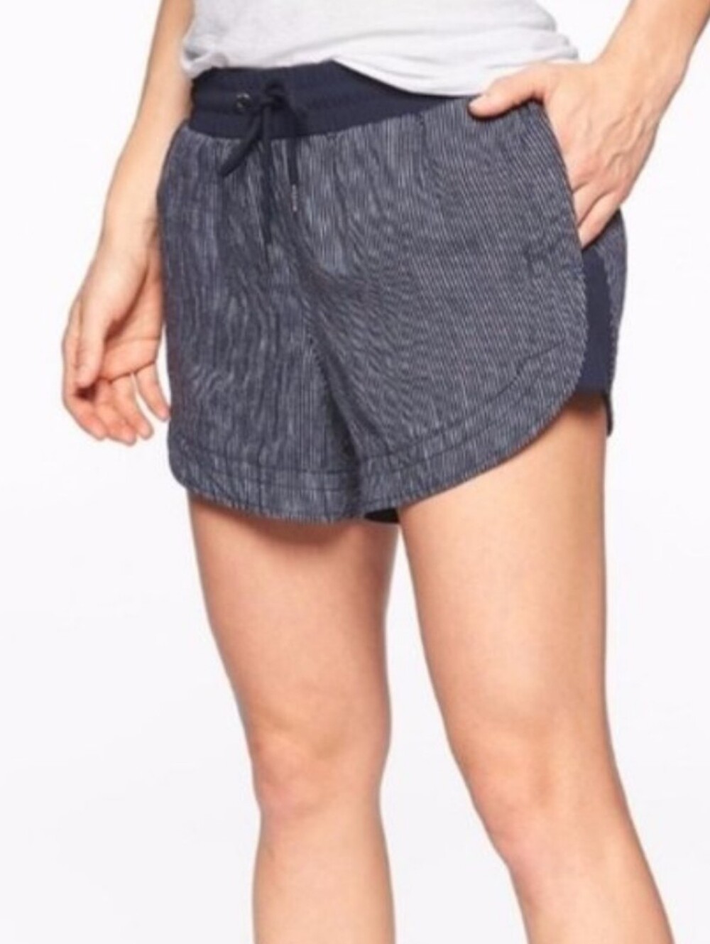 Athleta Beach Side bali Linen Shorts Sz 6